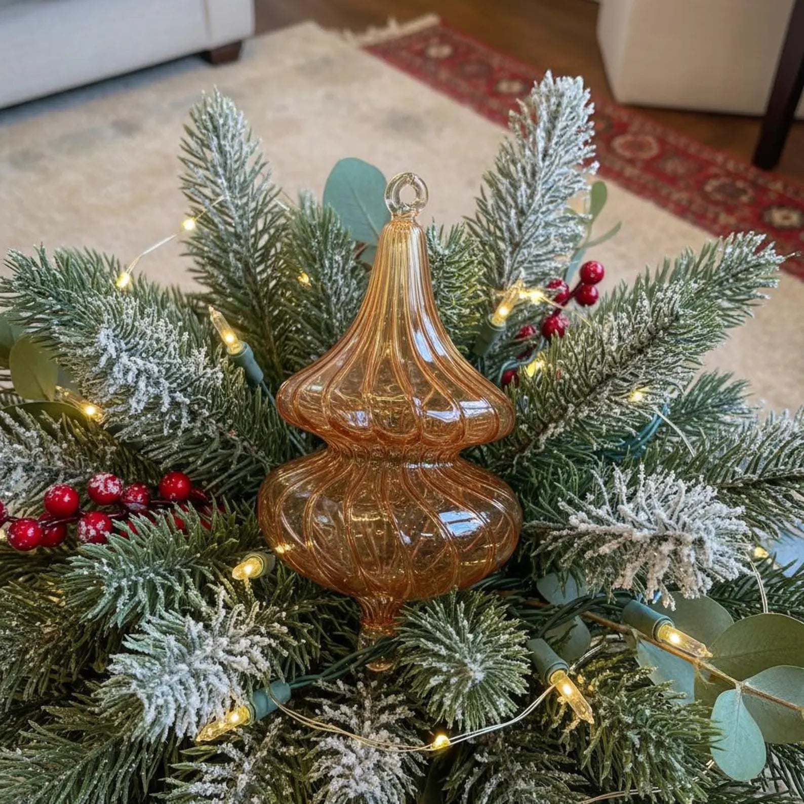 Blown Glass Christmas Ornament